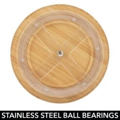 9" Bamboo Lazy Susan Turntable -Home storage 2000 Square JPG 14313MDK.PT02