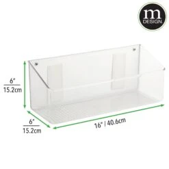 Wall Mount Bin 16 X 6 X 6 -Home storage 2000 Square JPG 14621MDHS.PT03