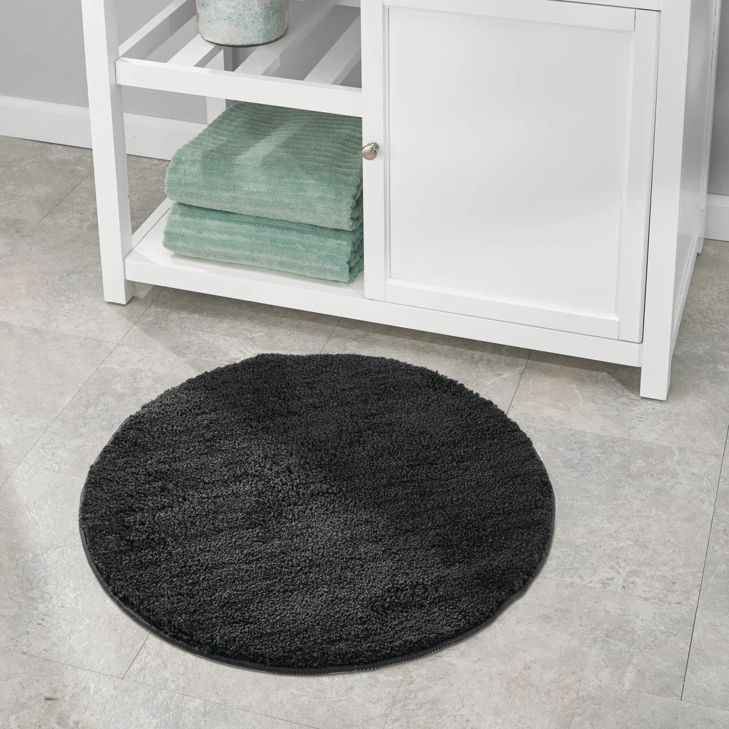 Solid 24" Round Non-Slip Bath Rug 13 Solid 24" Round Non-Slip Bath Rug - Image 13