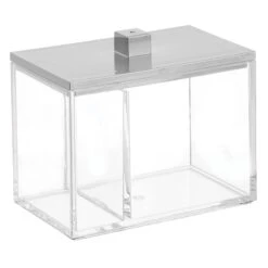 Divided Canister With Lid -Home storage 2000 Square JPG 16067MDBA.PT07