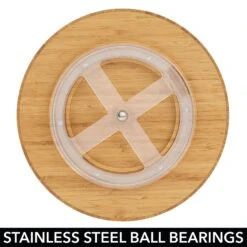 11.5" Bamboo Lazy Susan Turntable -Home storage 2000 Square JPG 16323MDK.PT02