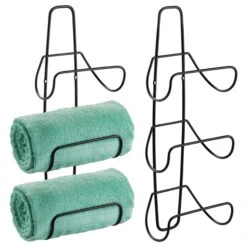 3-Tier Wall-Mounted Towel Rack Set -Home storage 2000 Square JPG 16494MDBST Outline