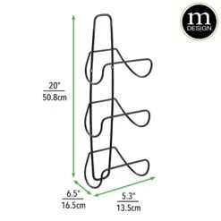 3-Tier Wall-Mounted Towel Rack Set -Home storage 2000 Square JPG 16494MDBST.DIMS