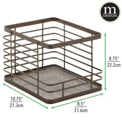 Stackable Wire Pantry Baskets 11 X 8.5 X 9 -Home storage 2000 Square JPG 16598MDK.DIMS