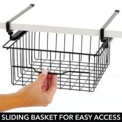 Under Shelf Sliding Basket 11 X 11 X 7 -Home storage 2000 Square JPG 16615MDK.PT03