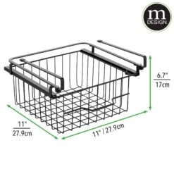 Under Shelf Sliding Basket 11 X 11 X 7 -Home storage 2000 Square JPG 16615MDK.PT08