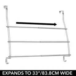 Expandable Over-the-Door Towel Rack With Hooks -Home storage 2000 Square JPG 17179MDBST.PT05