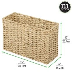 Seagrass Toilet Paper Basket 6 X 15 X 10 -Home storage 2000 Square JPG 17268MDBST.PT03
