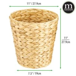 Water Hyacinth Wastebasket -Home storage 2000 Square JPG 17272MDBST 20 20dims