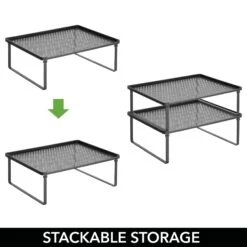 Stackable Kitchen Shelf Riser -Home storage 2000 Square JPG 17628MDK Detail