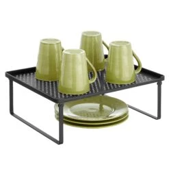 Stackable Kitchen Shelf Riser -Home storage 2000 Square JPG 17628MDK Outline