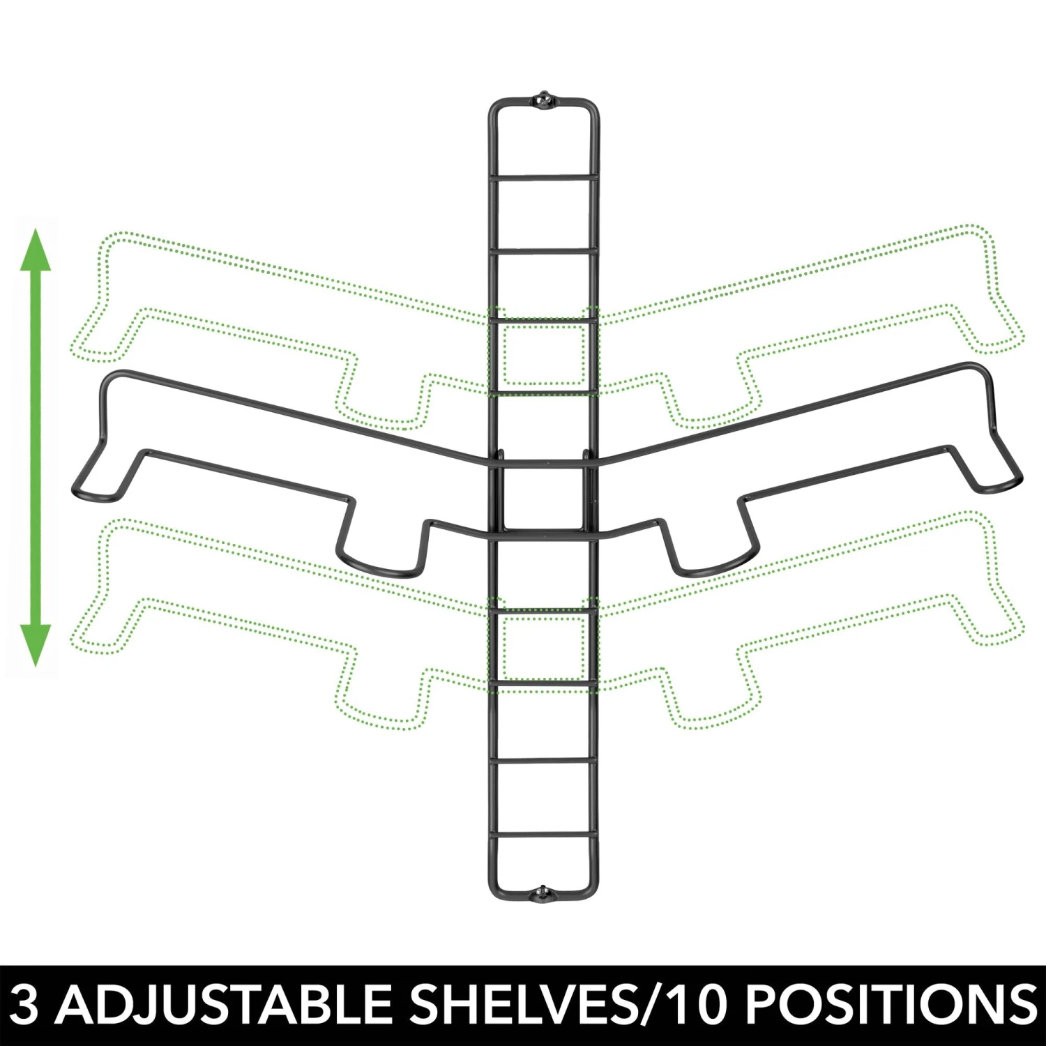 3-Pair Wall Mount Shoe Display Rack 5 3-Pair Wall Mount Shoe Display Rack - Image 5