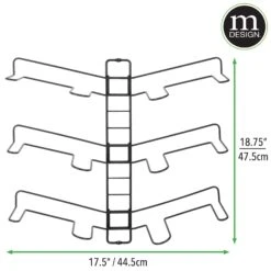 3-Pair Wall Mount Shoe Display Rack 8 3-Pair Wall Mount Shoe Display Rack -Home storage 2000 Square JPG 18474MDCO dims
