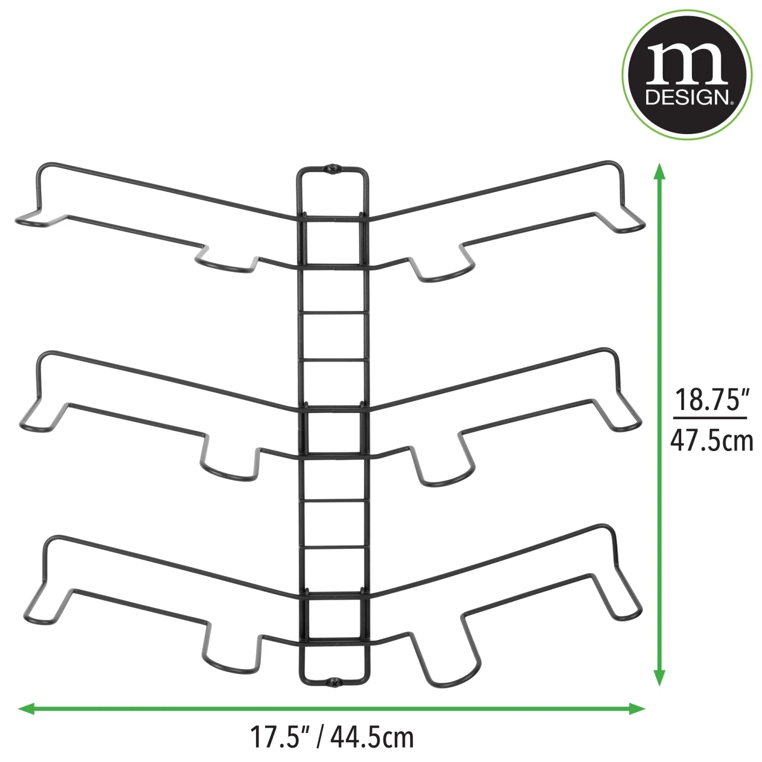 3-Pair Wall Mount Shoe Display Rack 4 3-Pair Wall Mount Shoe Display Rack - Image 4