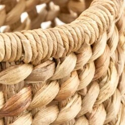 Hyacinth Boho Belly Wall Basket 11 X 7 X 15 -Home storage 2000 Square JPG 18522MDHS detail