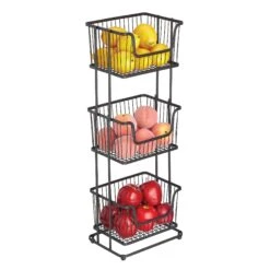 3-Tier Basket Stand -Home storage 2000 Square JPG 18563MDBST 2EPT01
