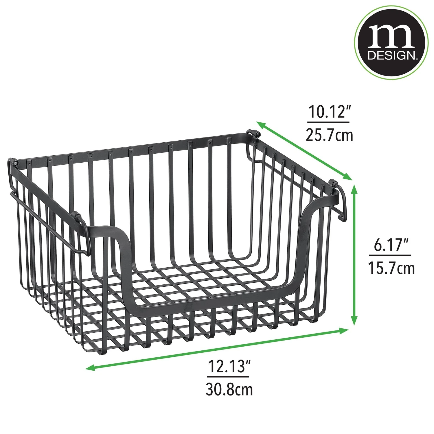 Stackable Wire Pantry Baskets 10 X 12 X 6 5 Stackable Wire Pantry Baskets 10 X 12 X 6 - Image 5