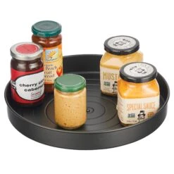 12" Metal Lazy Susan Turntable 13 12" Metal Lazy Susan Turntable -Home storage 2000 Square JPG 18645MDK Outline