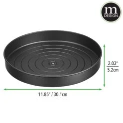 12" Metal Lazy Susan Turntable 11 12" Metal Lazy Susan Turntable -Home storage 2000 Square JPG 18645MDK 20Dims
