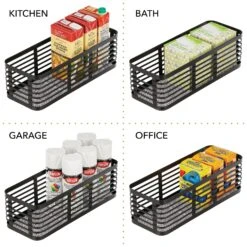 Wire Pantry Basket 16 X 6 X 5 -Home storage 2000 Square JPG 18672MDK detail