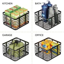 Wire Pantry Basket 10 X 9 X 6 -Home storage 2000 Square JPG 18689MDK detail