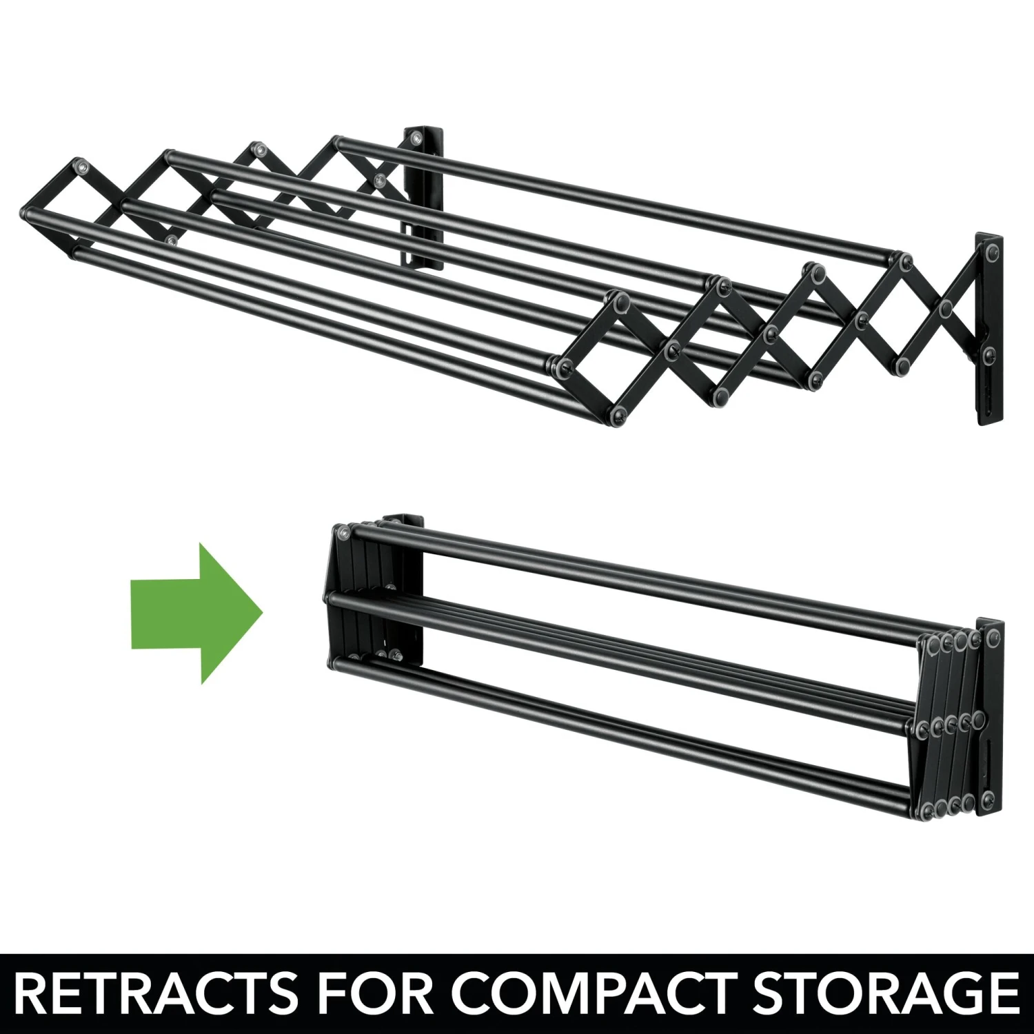 Accordion Wall Mount Drying Rack 8 Accordion Wall Mount Drying Rack - Image 8