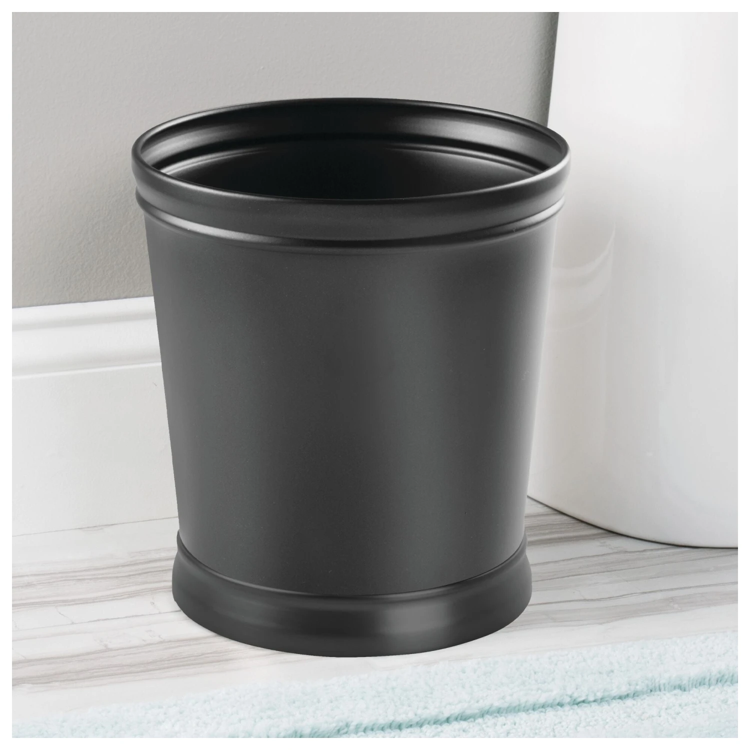 Round Bathroom Trash Can 3 Round Bathroom Trash Can - Image 3