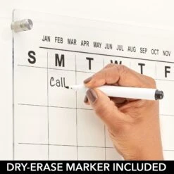 Wall Mount Monthly Calendar With Marker 14 Wall Mount Monthly Calendar With Marker -Home storage 2000 Square JPG 19218MDHS detail