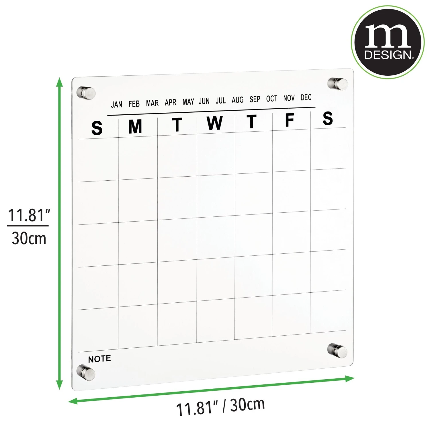 Wall Mount Monthly Calendar With Marker 4 Wall Mount Monthly Calendar With Marker - Image 4