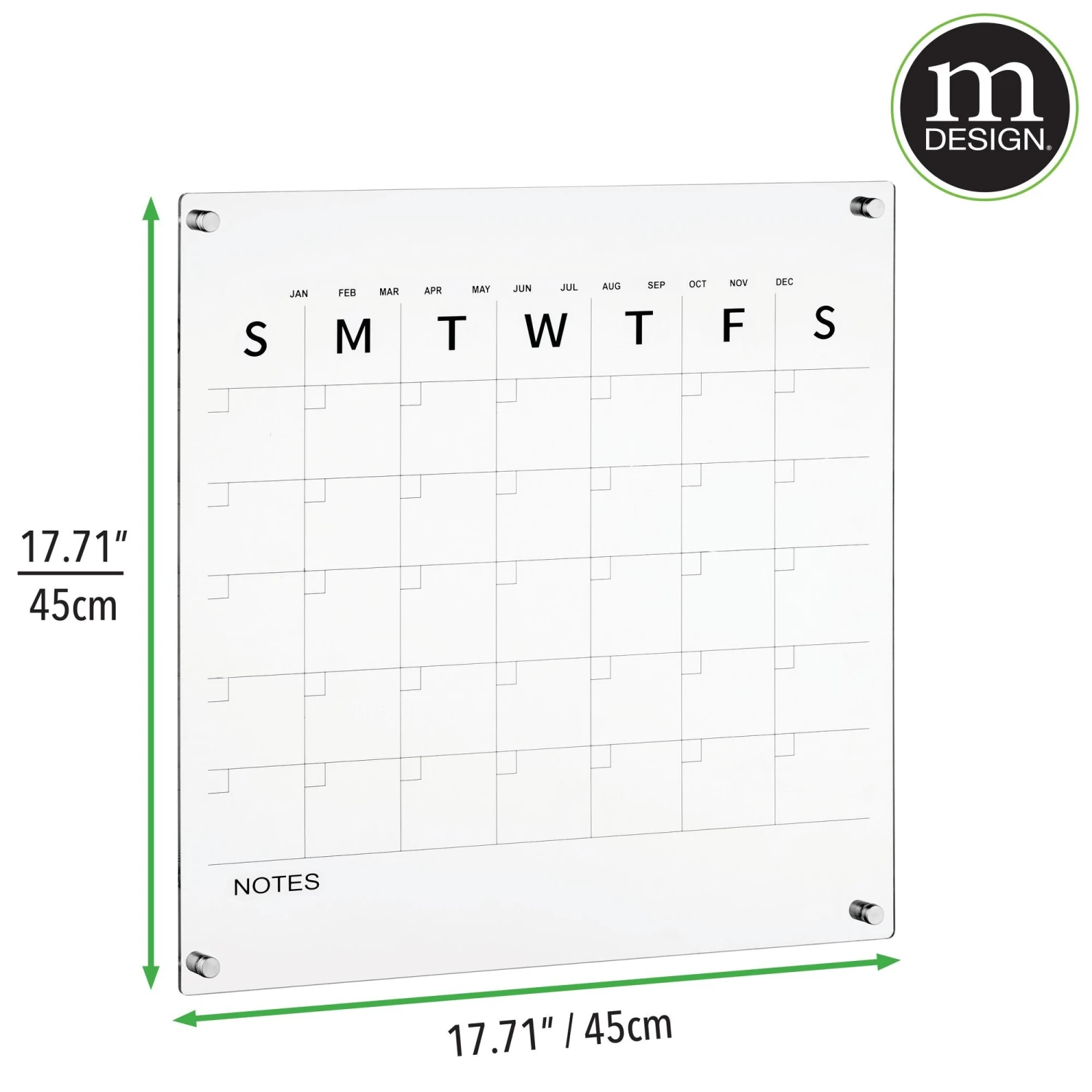 Wall Mount Monthly Calendar With Marker 5 Wall Mount Monthly Calendar With Marker - Image 5