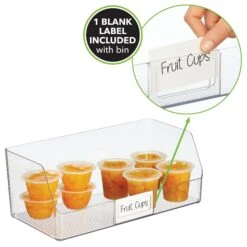 Open Front Bin With Label Holder 7.75 X 15 X 6 -Home storage 2000 Square JPG 19227MDK detail2