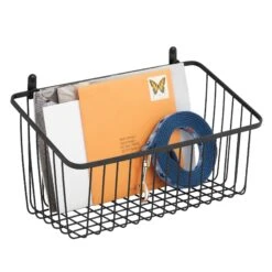 Wire Wall Baskets 6 X 12 X 6 -Home storage 2000 Square JPG 19250MDHS 2EPT06