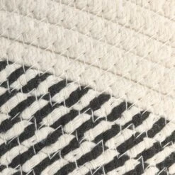 Woven Cotton Rope Nesting Basket Set With Tie Handles 10 Woven Cotton Rope Nesting Basket Set With Tie Handles -Home storage 2000 Square JPG 19365MDBST detail2