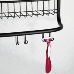 3-Tier Over-the-Door Shower Caddy With 8 Hooks -Home storage 2000 Square JPG 19488MDBST.PT06