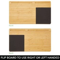 Bamboo Lap Desk With Mouse Pad -Home storage 2000 Square JPG 19567MDHS detail4