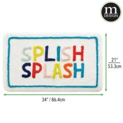 Rainbow Splish Splash Bath Mat -Home storage 2000 Square JPG 19584MDBA dims