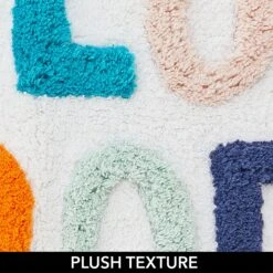 Rainbow You Look Good Bath Mat -Home storage 2000 Square JPG 19590MDBA detail1