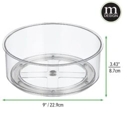 9" Lazy Susan Turntable -Home storage 2000 Square JPG 19591MDK dims