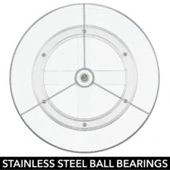 11.5" Divided Lazy Susan Turntable -Home storage 2000 Square JPG 19595MDK Detail