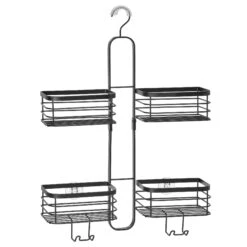 Hanging Shower Caddy With Hooks -Home storage 2000 Square JPG 19607MDBST Outline