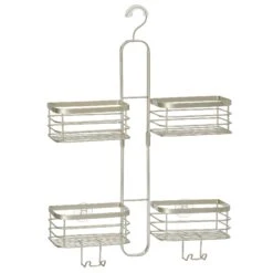 Hanging Shower Caddy With Hooks -Home storage 2000 Square JPG 19608MDBST Outline
