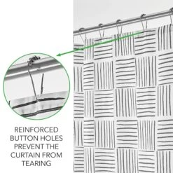 Abstract Stripe Shower Curtain -Home storage 2000 Square JPG 19989MDSC 5