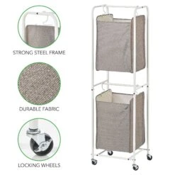 2-Tier Double Hamper -Home storage 2000 Square JPG 20016MDL detail2