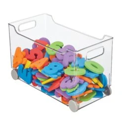 Bin With Wheels 16 X 8 X 9 11 Bin With Wheels 16 X 8 X 9 -Home storage 2000 Square JPG 20691MDK Outline