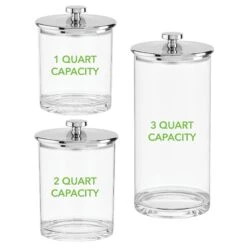 Acrylic Airtight Canister Set 17 Acrylic Airtight Canister Set -Home storage 2000 Square JPG 20788MDK detail