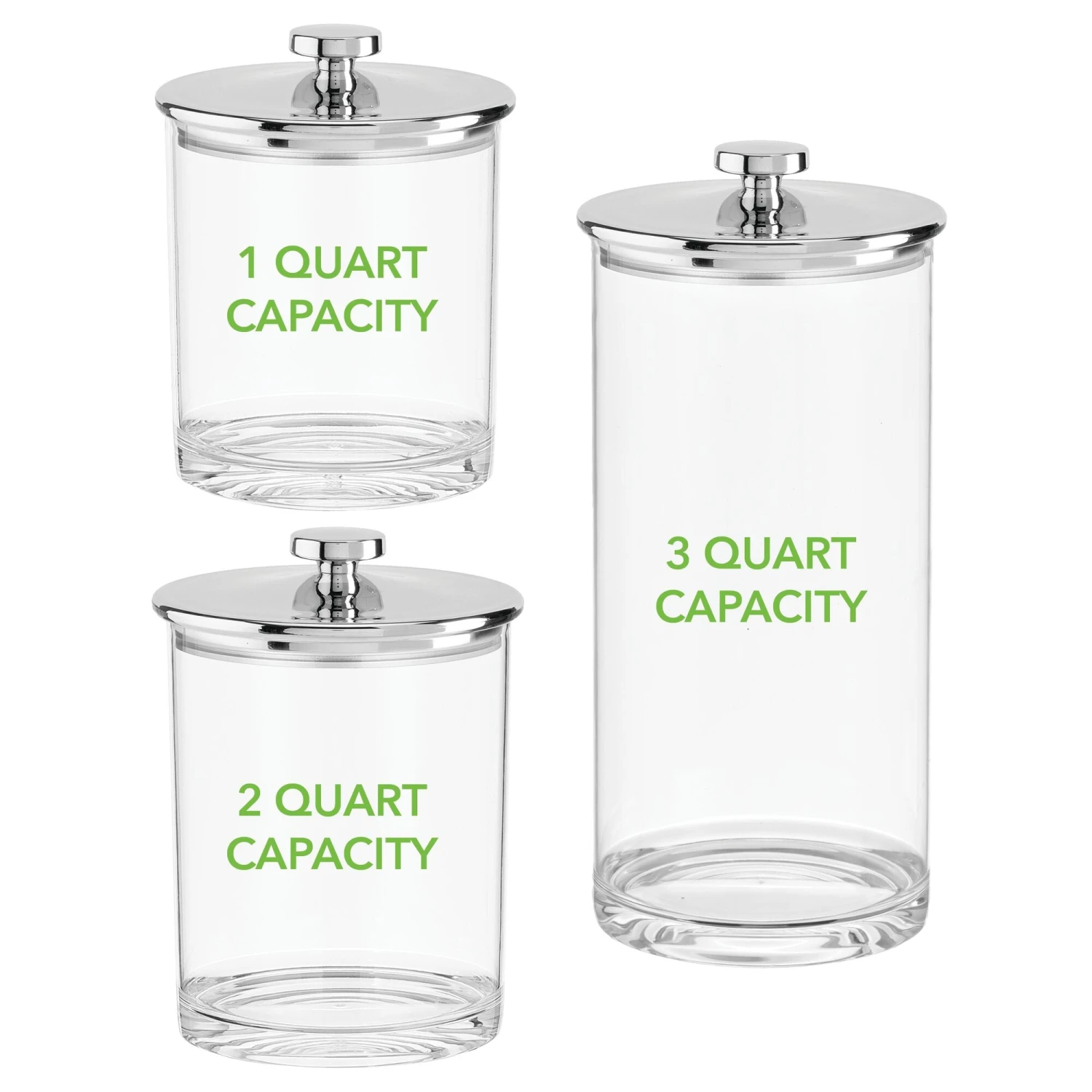Acrylic Airtight Canister Set 8 Acrylic Airtight Canister Set - Image 8