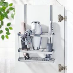 3-Section Over-the-Cabinet Hair Tool Organizer -Home storage 2000 Square JPG 20797MDBST Environment