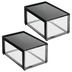 Stackable Makeup Storage Drawer 12 X 8 X 6 -Home storage 2000 Square JPG 20861MDO Outline 1