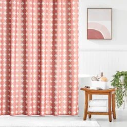 Polka Dot Shower Curtain -Home storage 2000 Square JPG 21098MDSC 5