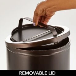18-Liter Swing Lid Trash Can -Home storage 2000 Square JPG 21802MDBST detail2